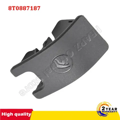 자동차 뒷좌석 앵커 아이소픽스 슬롯 트림 커버, 아우디 A4 B8 A5 용 단추, 8T087187