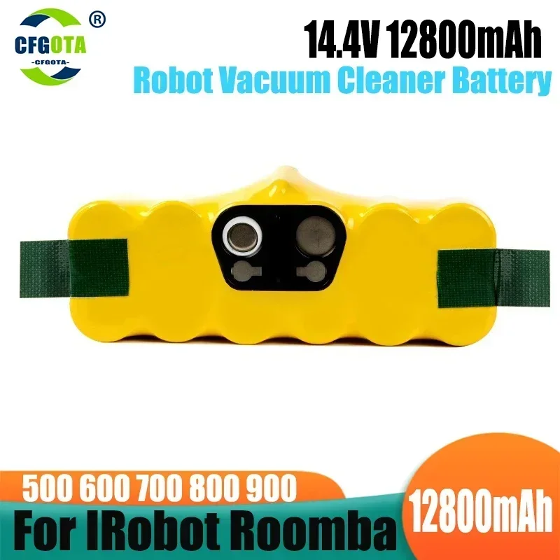 

14.4V 128000mAh Robot Vacuum Cleaner Battery for IRobot Roomba 500 600 700 800 900 Series 14.4V 620 650 770 780 580 Batteries