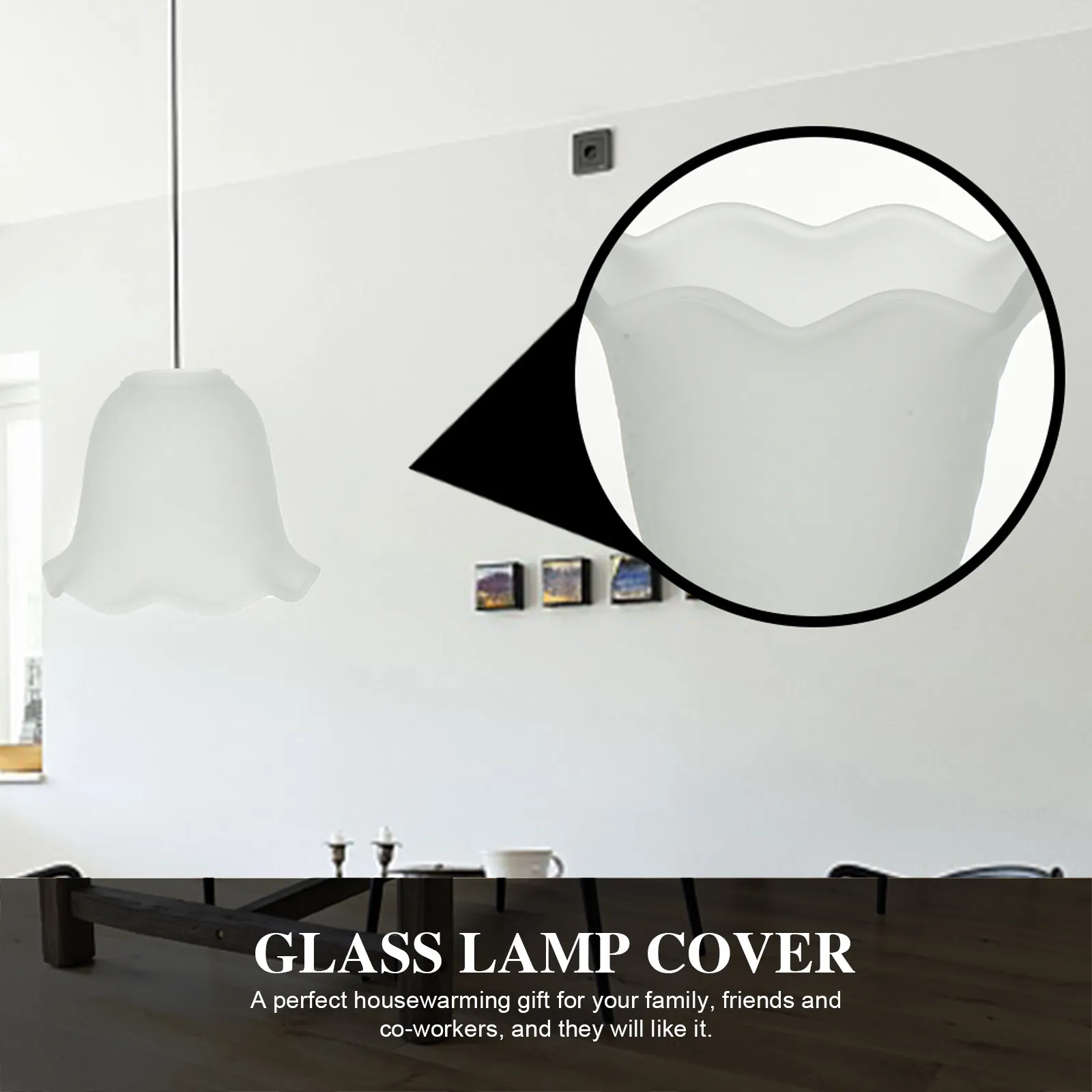 

3Pcs Sturdy Glass Lampshades E27 Pendant Light Covers Creative Design Elegant Home Decor Glass Lamp Shade E27 Lampshade