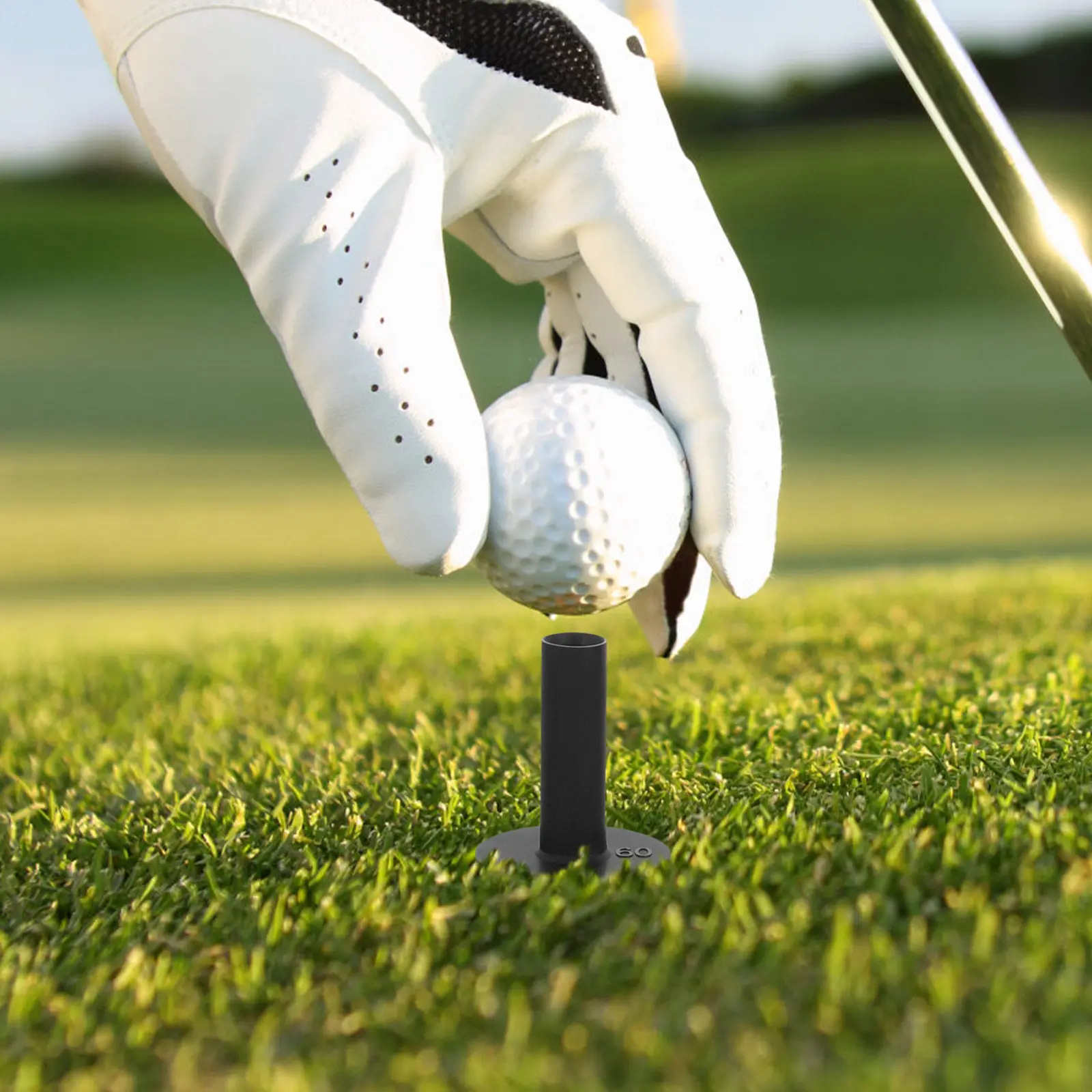 5pcs Golf Ball Holder Stand with Flexible Tees for Reduced Club Impact, Enhanced Distance & Long Roll