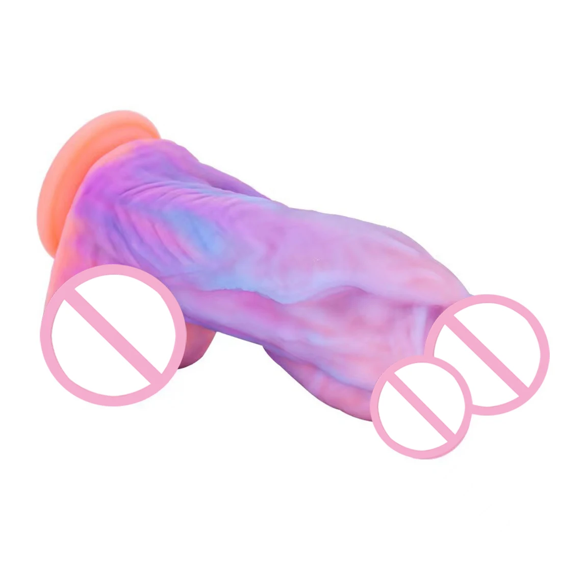 Three Head Luminous Dildo Anal Plug Sex Toys for Women Colourful Glowing Phallus Huge Penis Butt Plug Adult Suction Cup Sex Shop