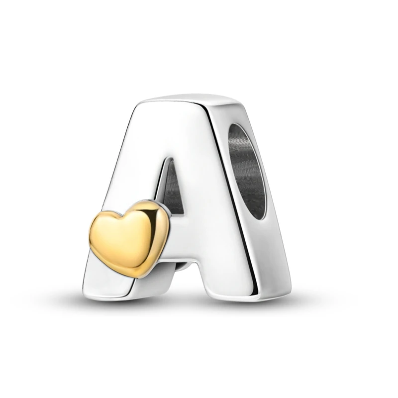 

2026 Charms 925 Originales Beads Fit Bangle Bracelet Pendant Love A-Z 26 Letters Bracelets For DIY Jewelry Making Birthday Gift