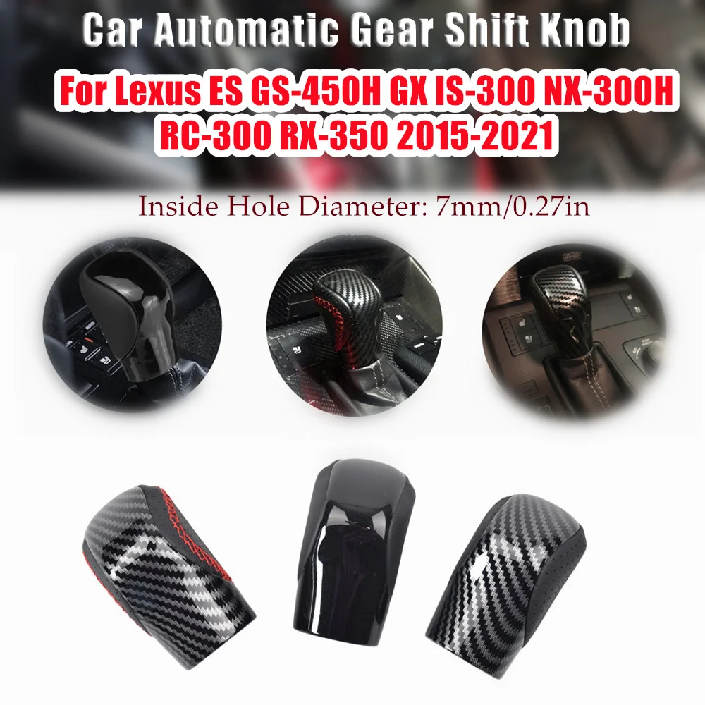 التلقائي والعتاد التحول المقبض بو الجلود شيفتر كرة اليد لكزس ES GS-450H GX IS-300 NX-300H RC-300 RX-350 2015-2021 #6