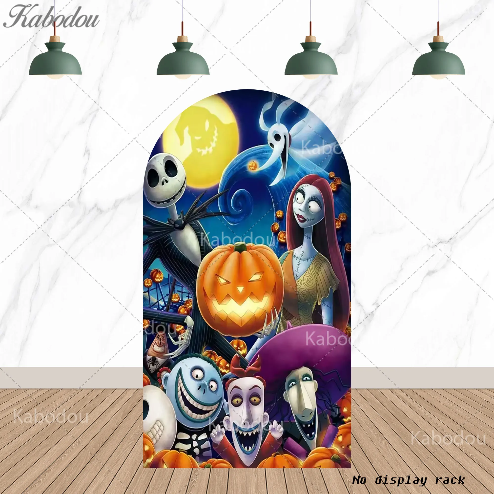 الكابوس قبل عيد الميلاد موضوع قوس خلفية زينة الهالوين في الهواء الطلق حفلة خلفية جدار التصوير راية ملصق