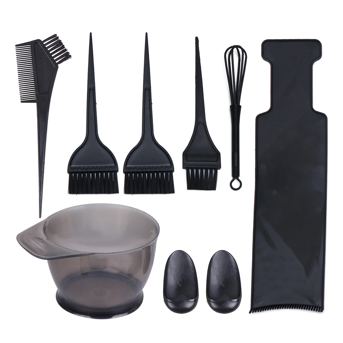 مجموعة أدوات صبغ الشعر مكونة من 8 قطع، مجموعة تلوين الشعر البلاستيكية الاحترافية، ملحقات تصفيف الشعر بنفسك، فرشاة مشط للاستخدام المنزلي في الصالونات