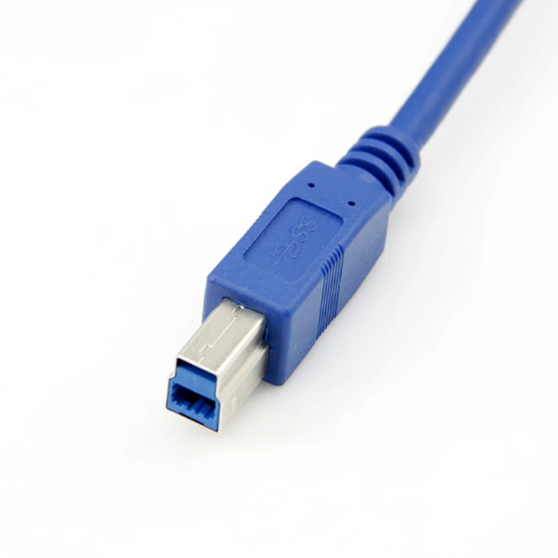 Câble d'imprimante USB 3.0 pour transmission de données, extension A/B, convertisseur de fil d'impression allergique, 1m