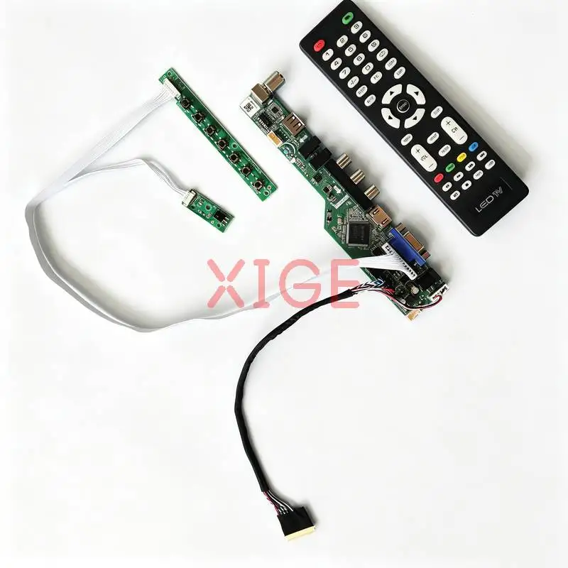 For LTN156AT27 LTN156AT26 LTN156AT24 LTN156AT23 Drive Board DIY Kit 1366*768 40-Pin LVDS HDMI+VGA+AV+USB 1366x768 Laptop Monitor