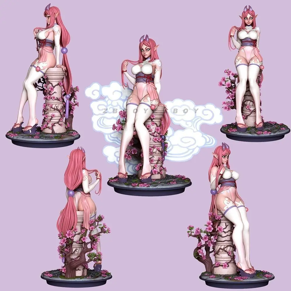 38mm 50mm 75mm 90mm Goddess Resin Soldier Assembly Model 3D Printing Unassembled Unpainted Self-assembly Craft