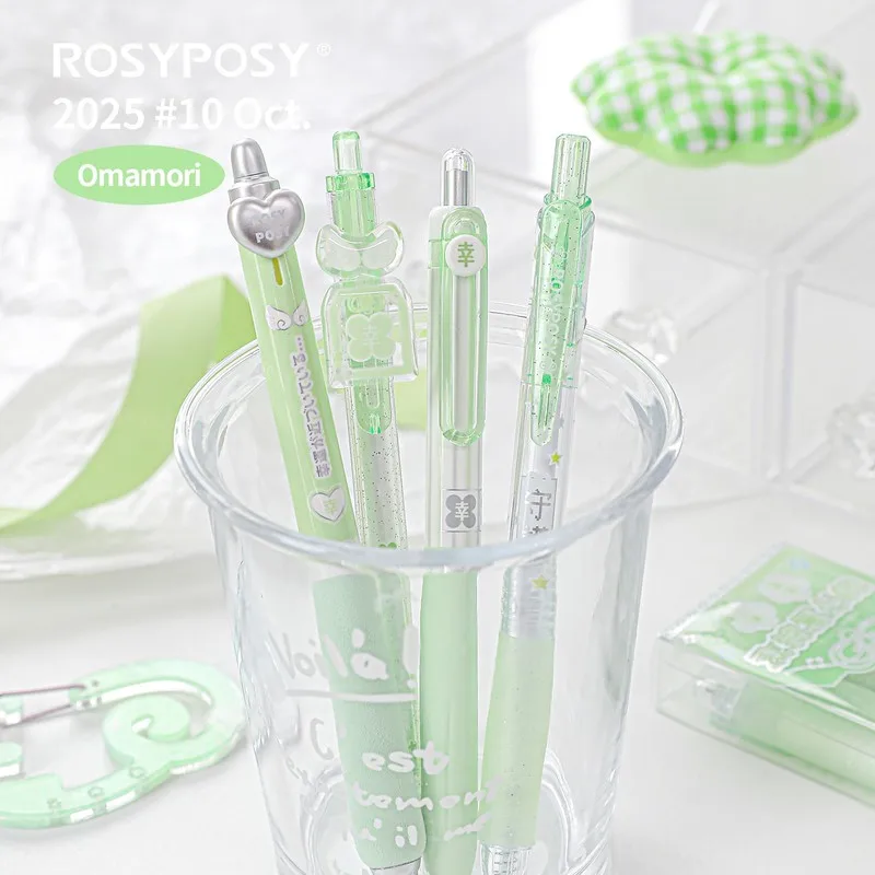 تميمة صيفية لا نهاية لها باللون الأرجواني الفاتح ROSYPOSY 0.5 قلم جل Ins أداة كتابة معطرة سريعة الجفاف #3