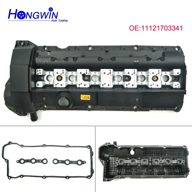 

11121703341 New Engine Cylinder Head Valve Cover w/ Gasket & Bolts N52 For BMW 528i M3 E36 M52 S52 323 328 E39 528 Z3 1998 1999