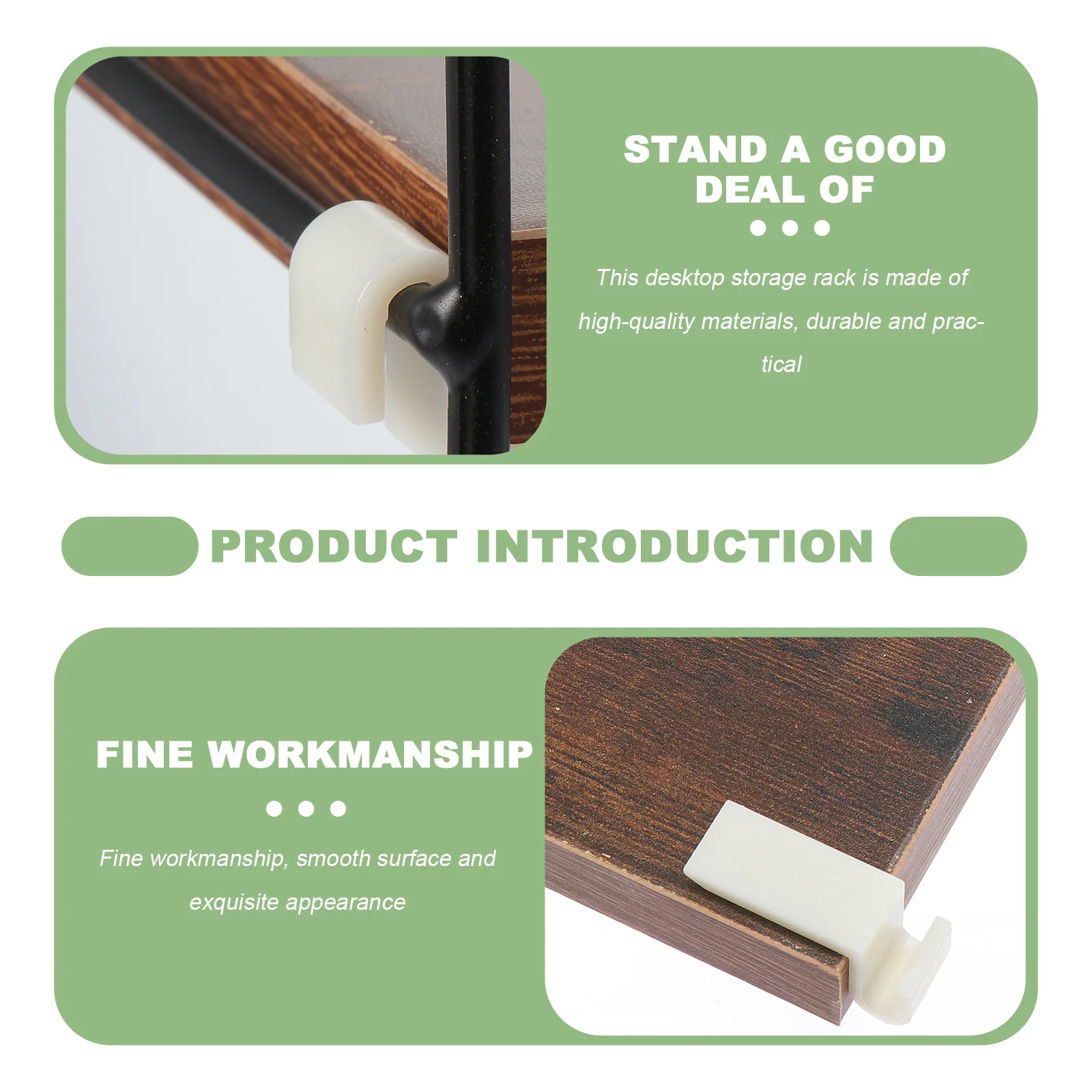 

1Pcs Multi-Function Double Layer Desktop Storage Rack Office Table Organizer for Stationery Cosmetics Documents Sundries Storage