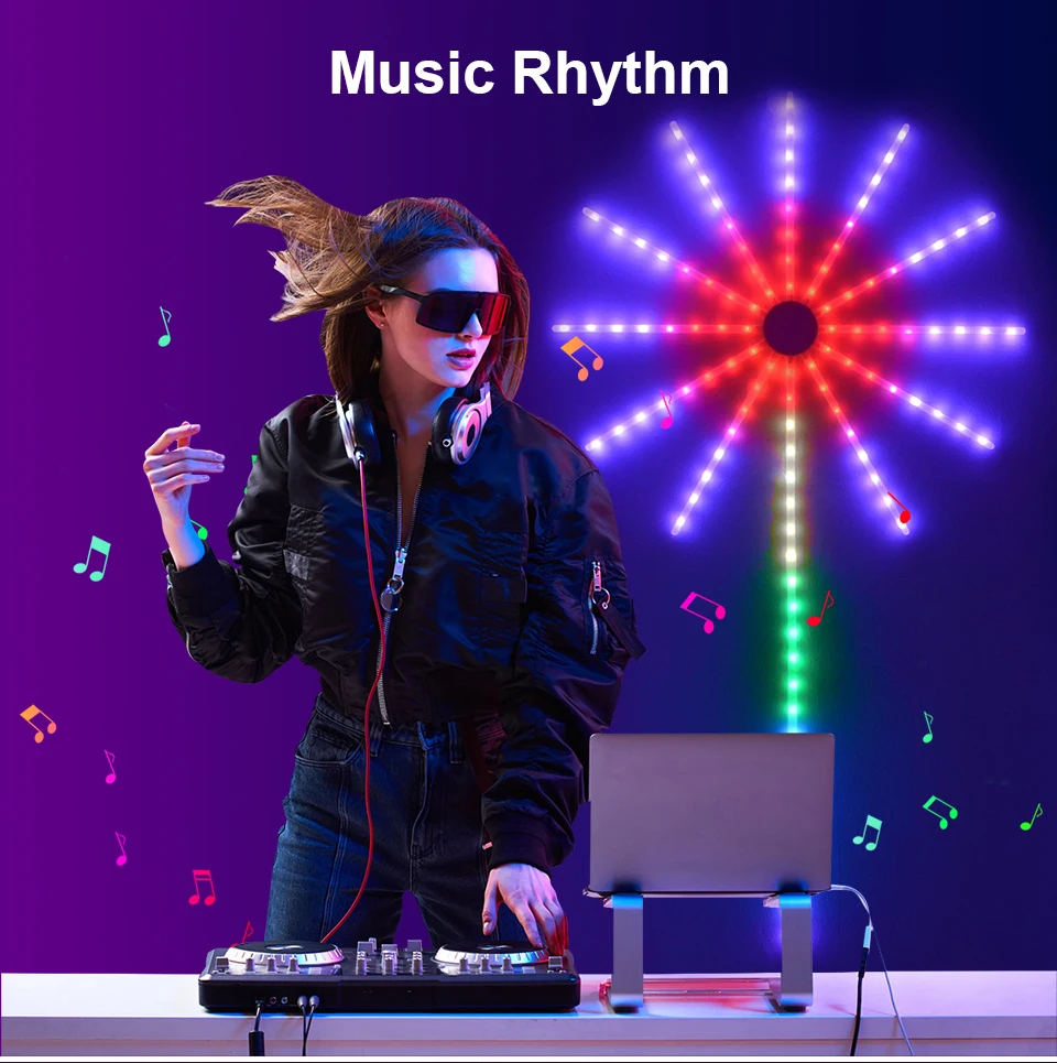 Christmas Decoration Light RGBIC LED String Light USB LED Garland Lamp Outdoor Garden Room Camping Wedding Decor Fairy Lights