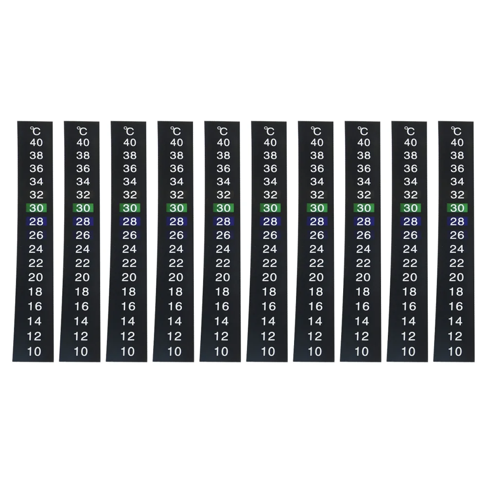 

10 Pcs Safe Thermometer Fish Tank Strip Liquid Crystal Decorative Special Indoor