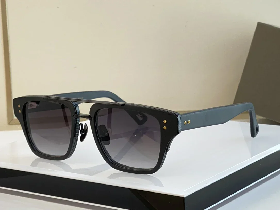 Mach drie topkwaliteit zonnebrillen voor heren Titanium stijl Fashion Design zonnebrillen voor dames met doos