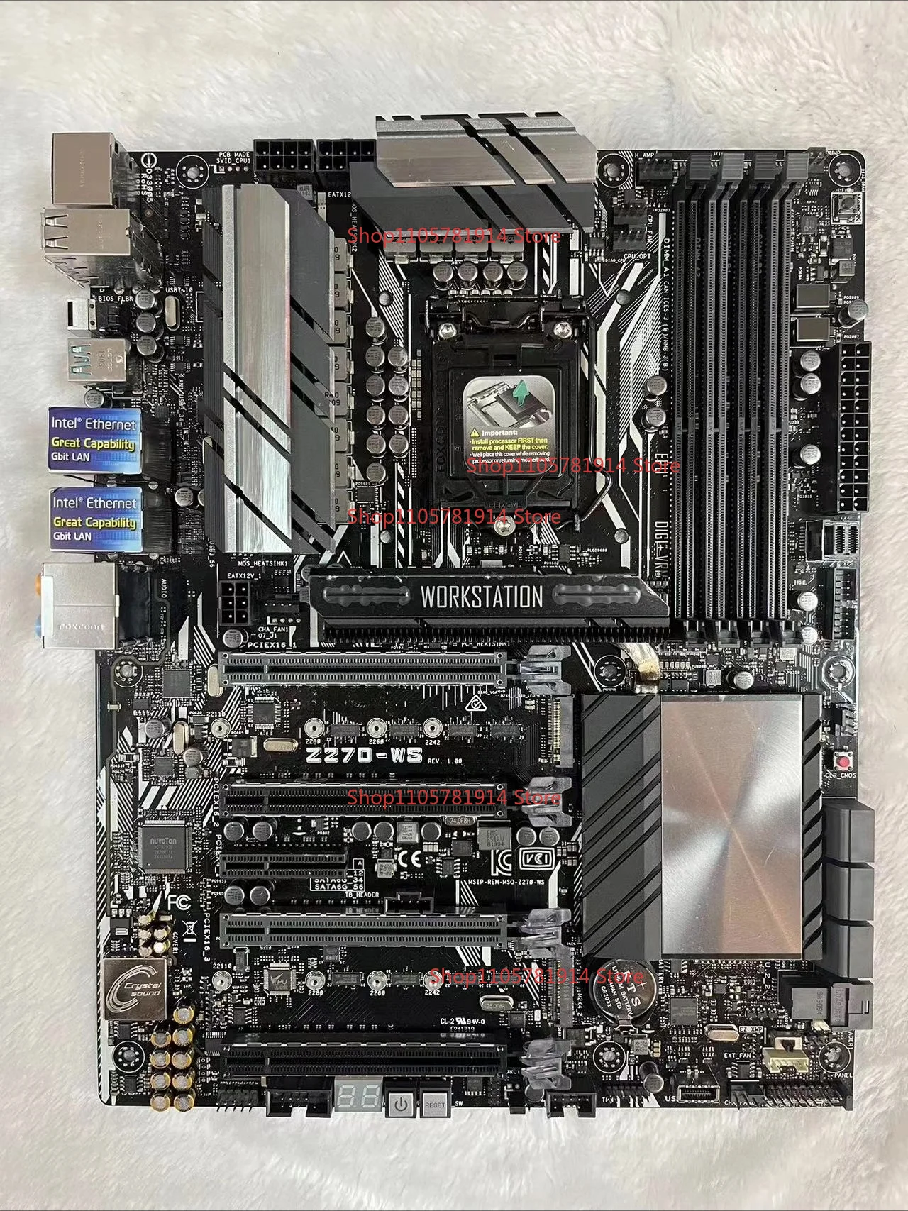 For ASUS Z270-WS Workstation Motherboard LGA1151 Multi-card Large Board