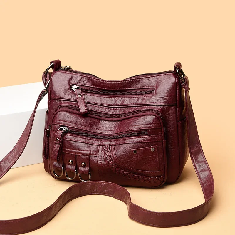 

Women's Messenger Bag 2025 Casual Crossbody Shoulder Bag Fashion Senior Sense Mother Bag Brand Designer Large Female Handbags