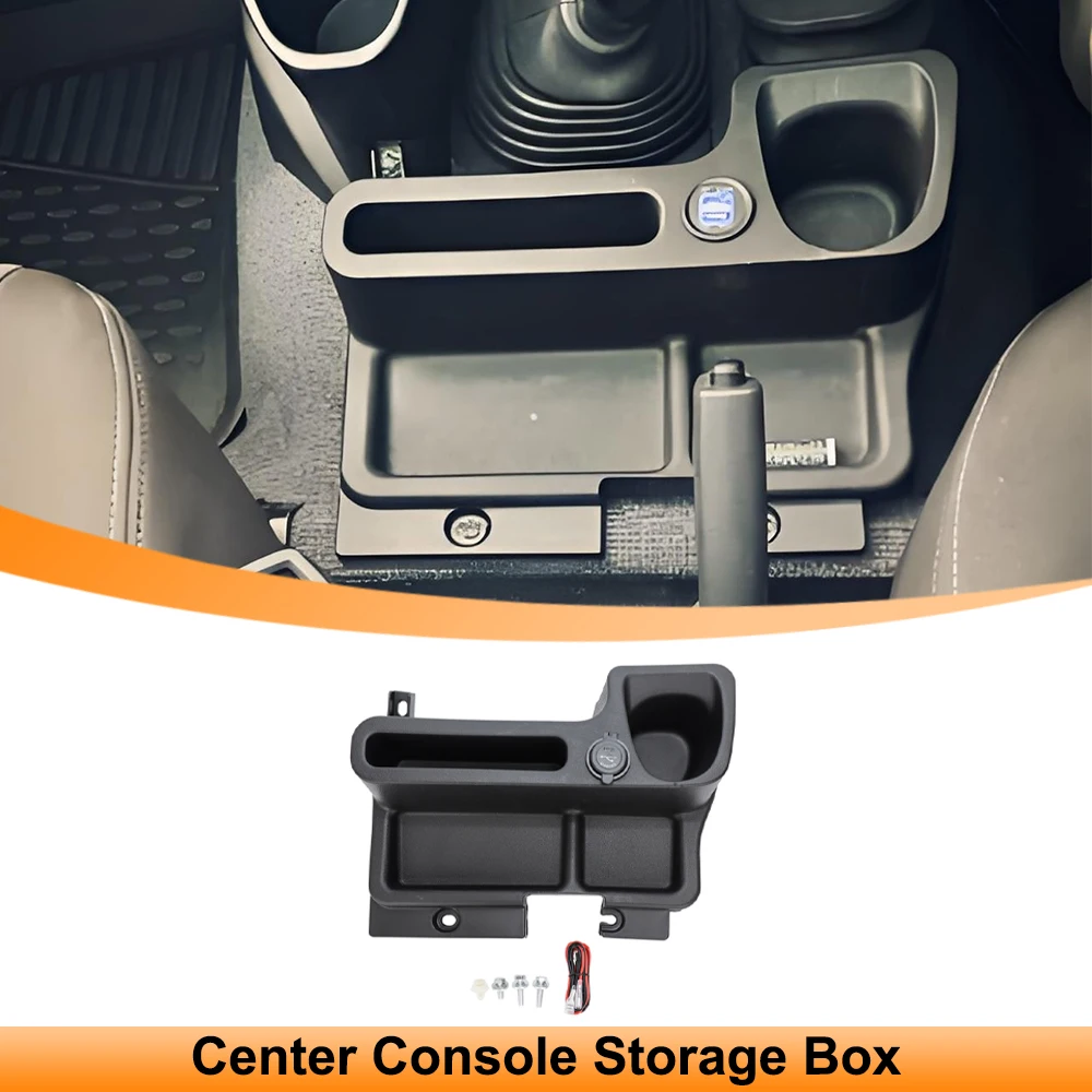 

Car Center Console Storage Box Cup Holder Organizer Tray for Toyota Land Cruiser LC70 LC71 LC78 2009-2020 Interior Accessories