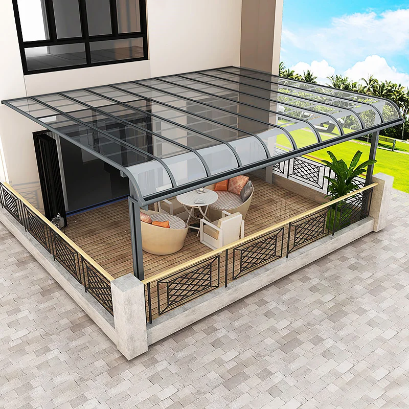 

gazebos carport Canopy Awning shed waterproof patio canopy front door garage sunshade Aluminum alloy protection against rain