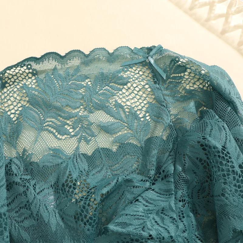 FINETOO 6 ks Dámské květinové krajkové boyshorts Sexy Perspective spodní prádlo s nízkým pasem Kalhotky Dámské prodyšné spodní prádlo Jednobarevné kalhotky - náhled 5