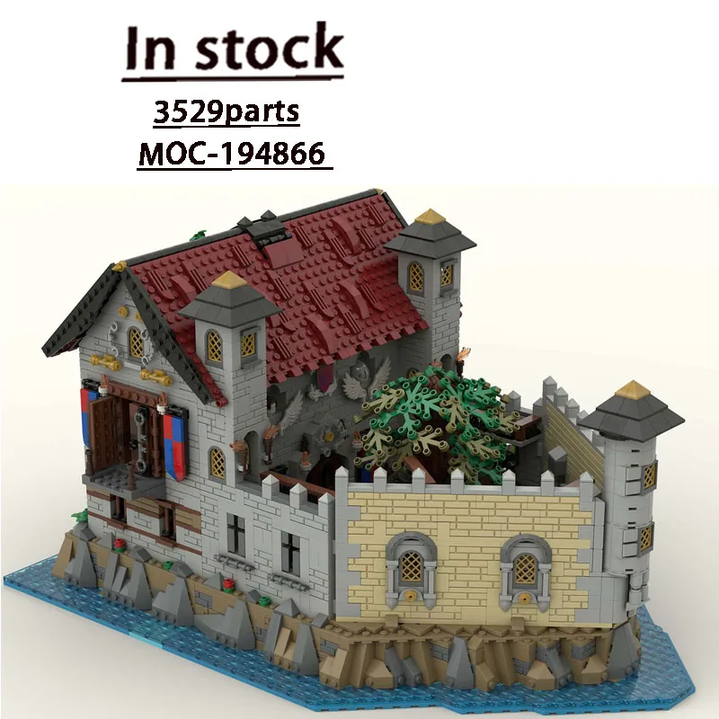 

MOC-194866 Urban Retro Maritime Century Prison Building Block Model 3529 Parts Boys Children's Birthday Assembly Toy Gift