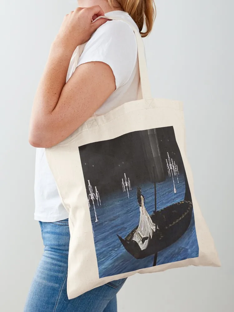 

Christine in boat Tote Bag Customizable tote bag eco bag folding canvas tote Women's handbag