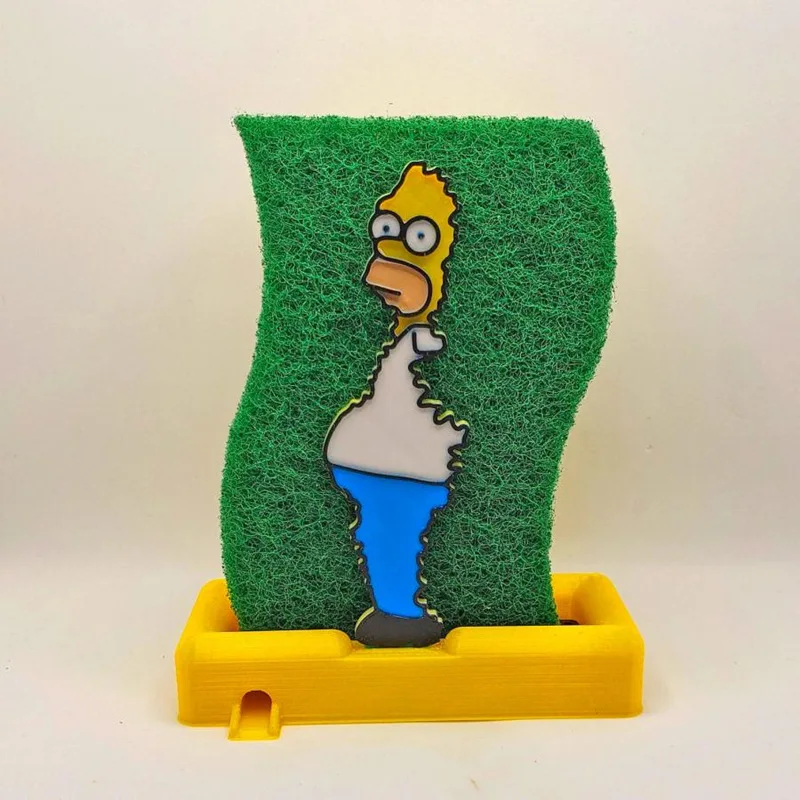 Lustige Küche Lagerung Homer Simpsons Schwamm Halter Waschbecken Abfluss Rack Korb Haushalts Liefert Kawaii Küche Dekoration Geschenk Spielzeug