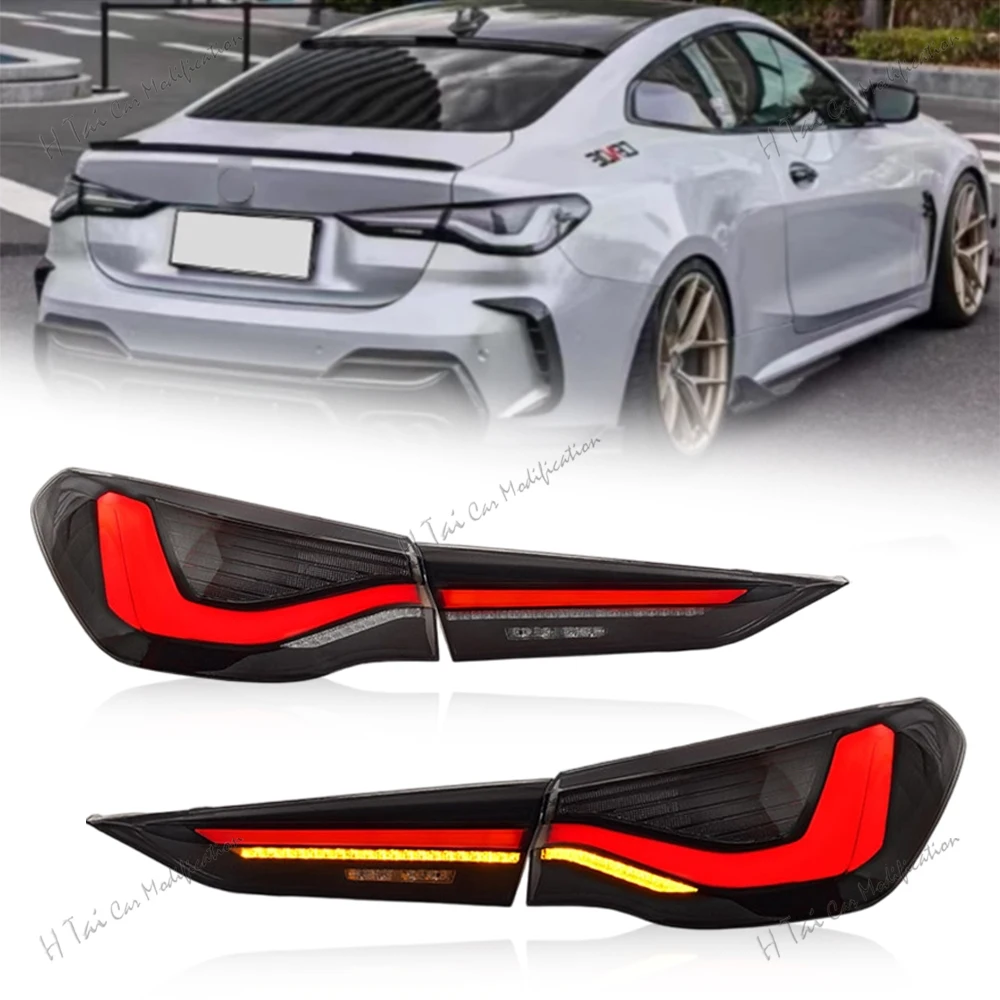 

Pair LED Tail Lights For BMW 4 Series G22 G23 G26 G82 G83 M4 425i 430 440i 2020-2024 Rear Lamps Taillights Car Light Assemblies