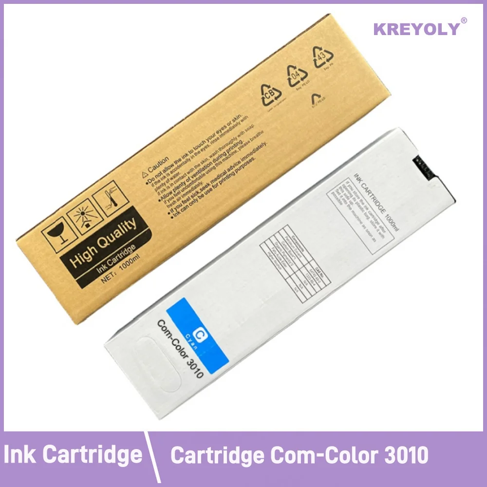 Compatible Ink Cartridge For Riso Comcolor 3010 3050 7010 7050 9010 9050 Inkjet Printer S-6300E S-6301E S-6302E S-6303E  One Set