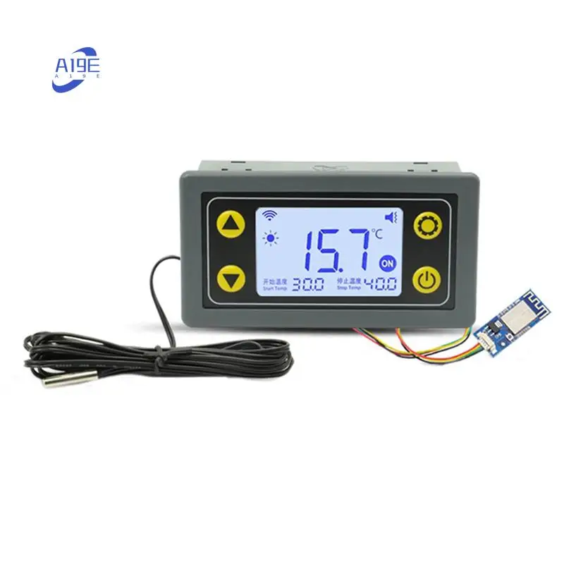 

A19E-ST10W 10A удаленный Wi-Fi термостат модуль контроллера температуры DC6-30V нагревное приложение таймер работы измеритель температуры прочный A
