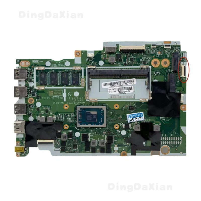 Placa base para ordenador portátil D+NM-D151 para Lenovo V14-ADA V15-ADA, AMD Ryzen 3 3250U, 4GB de RAM