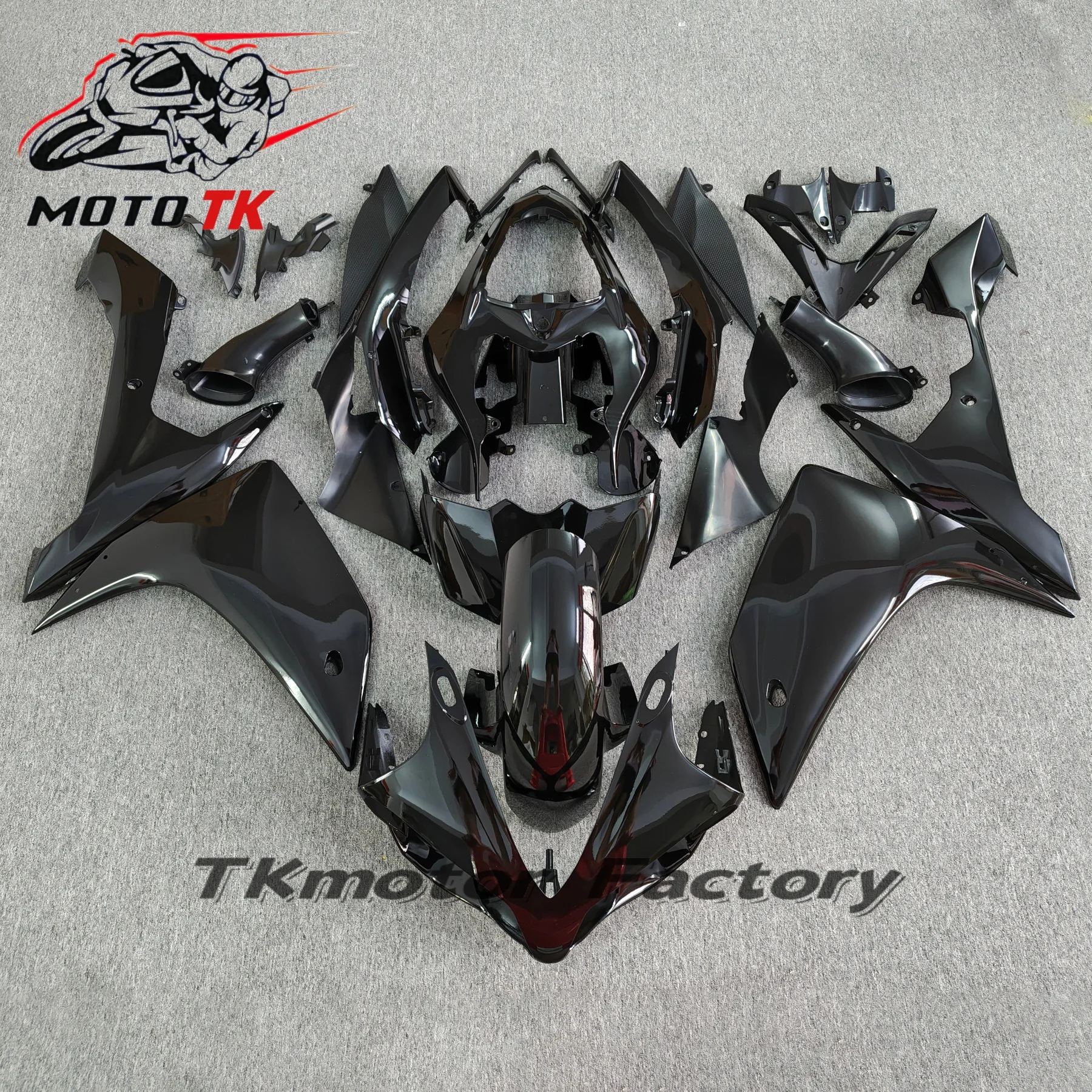 For YAMAHA YZF R1 2007-2008 High Quality Abs Injection Motorcycle Fairing Kit Bodywork Set YZF-R1 07 08 New Glossy Black