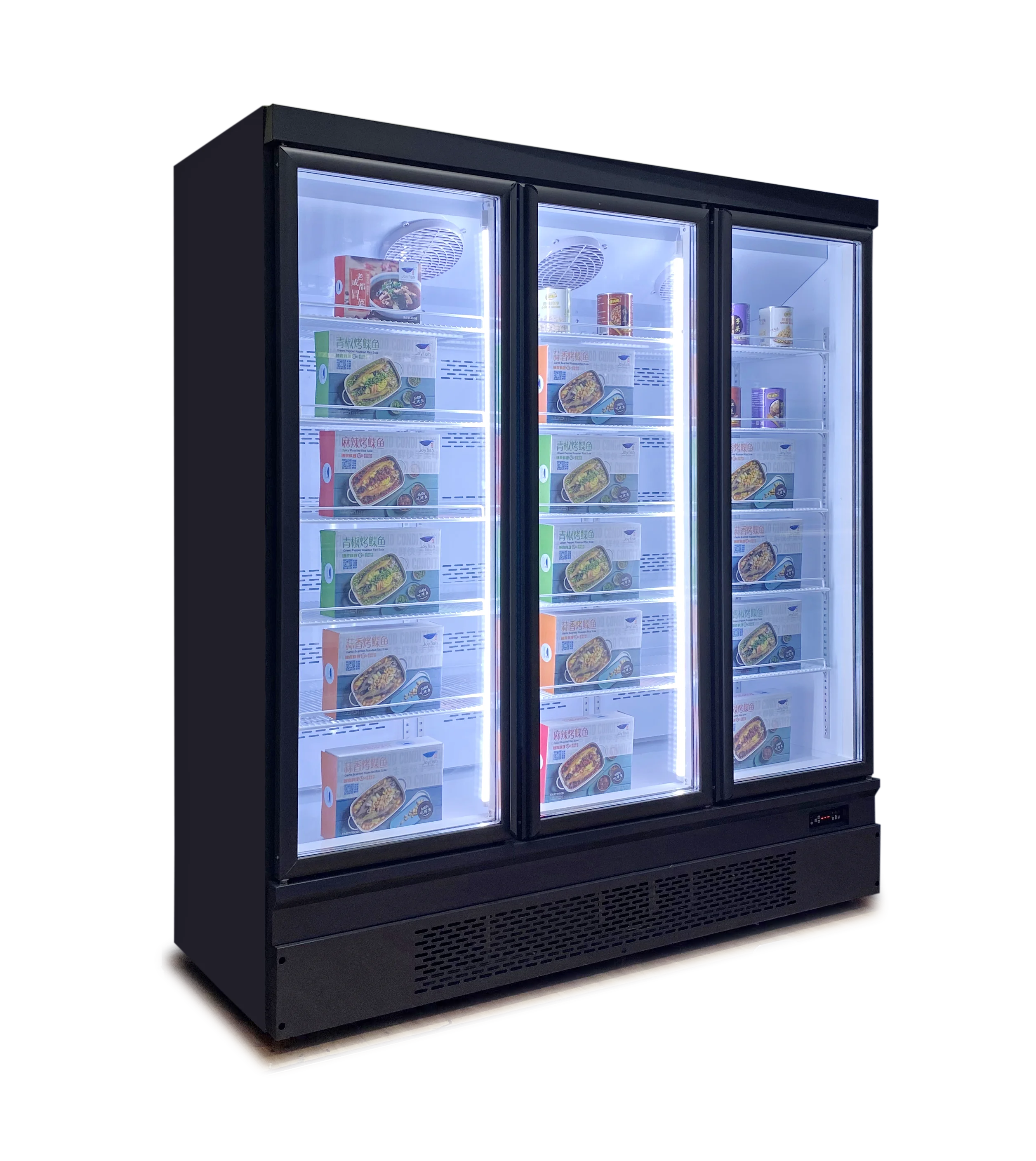 For Frozen Food Double Three Doors Lower Unit Freezing Storage Display Freezer Fridge