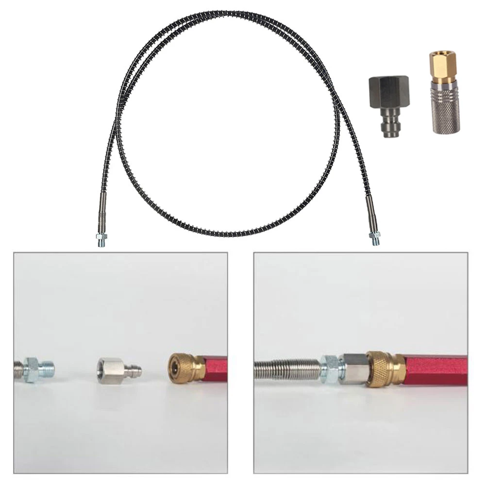 100cm 3.28ft M10×1 High Pressure Hose 63mpa Air Compressor AirPump Accessories Hand Tools Tool Accessories Professional Tools