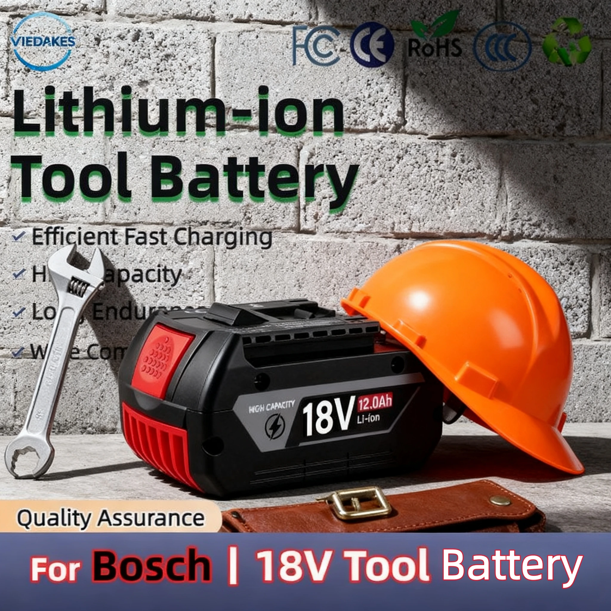 

Original for Bosch 18V battery, wireless power tool lithium battery, BAT609BAT610G BAT618BAT620BAT622GSR18V-LI，18V，6000mAh