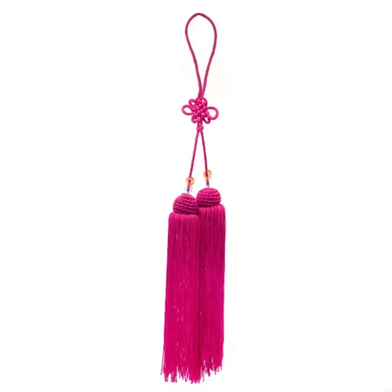 U4LF Fashionable Taiji Swords Tassels in Vibranting Color Ice Silk for Kungfu Practice and Cultural Event Casual Use