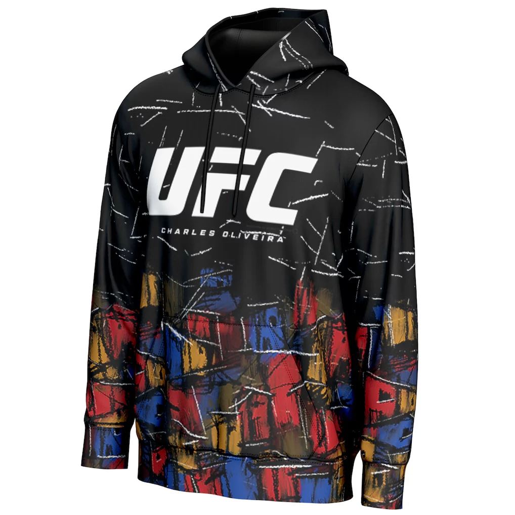 UFC الملاكم الأعلى تشارلز أوليفيرا هوديي الرجال النساء فضفاضة تنفس ملابس رياضية مريحة ملك Jujutsu لعب الأدوار هوديي