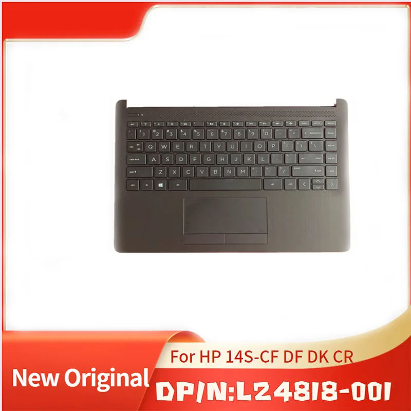 

L24818-001 Gray Brand New Original Top Cover Upper Case for HP Laptop 14S-CF DF DK CR With keyboard Tochpad