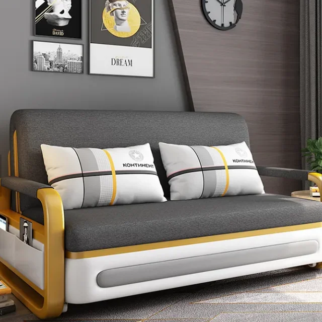 design pull out convertible sofa bed with storage multifuncional nordic folding couch modern living room furniture sofa