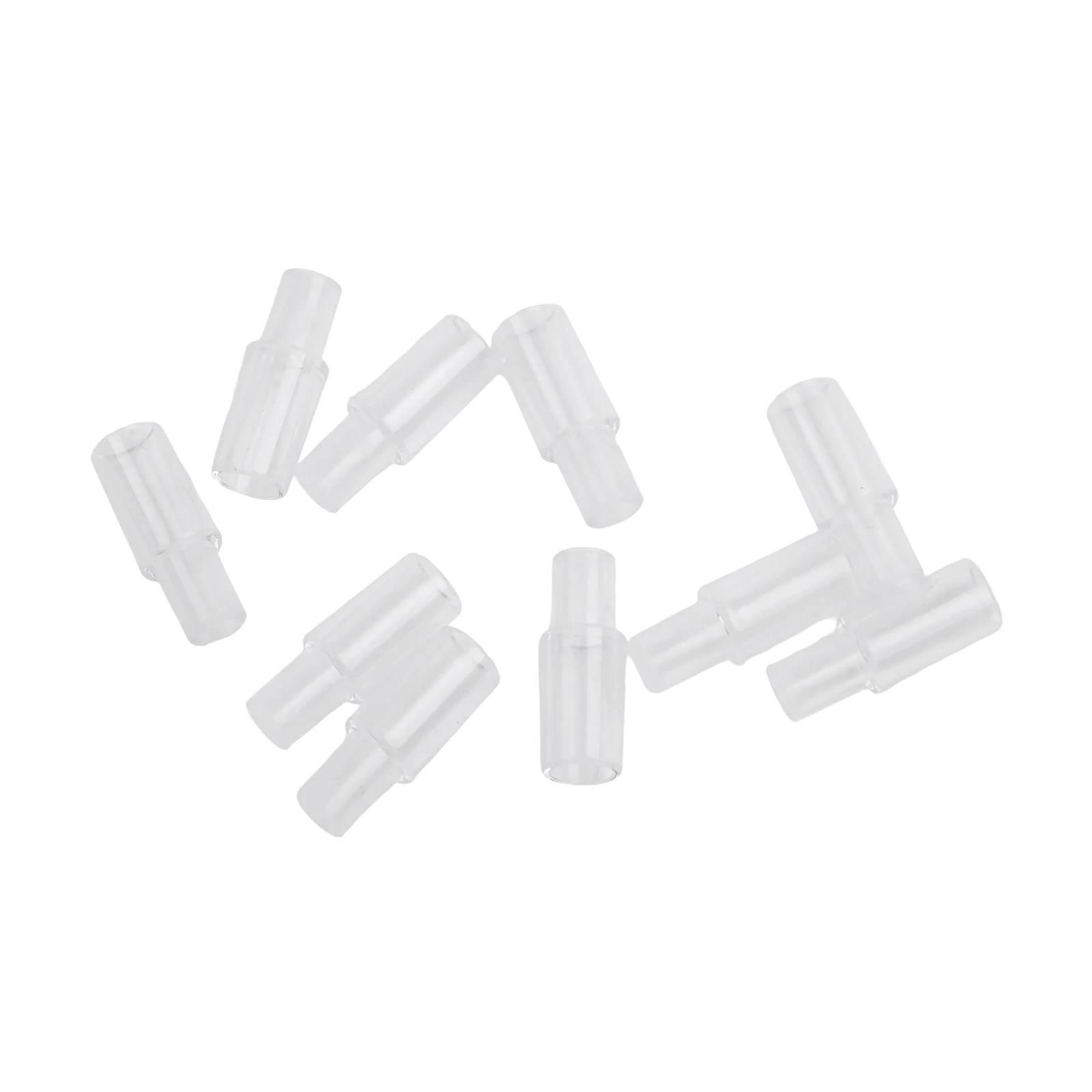 Set of 10 Replacement Nozzles for Digital Breathalyzer Devices with Clear Design and Compatibility with For LCD Display Models