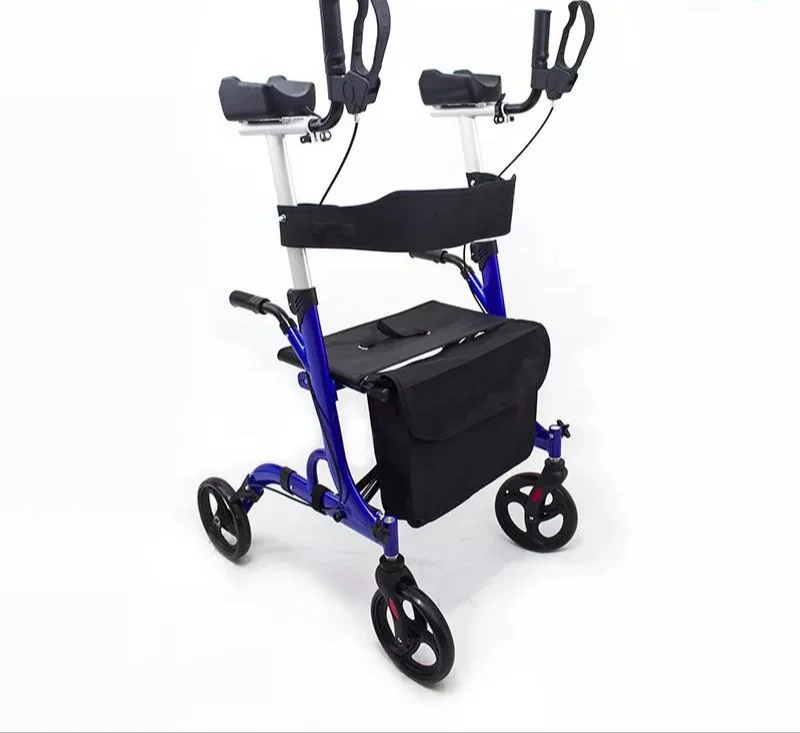 Forearm Rollator with Ergonomic Arm Pad Armrest can be adjustable in 6 level  with brake handles