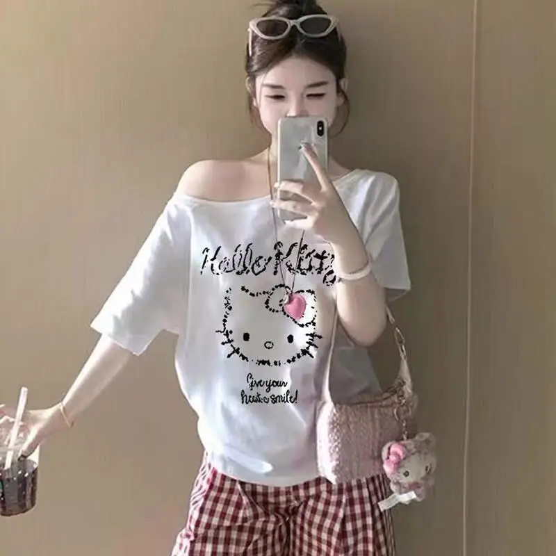 camiseta-sanrio-retro-americana-hello-kitty-algodao-off-shoulder-manga-curta-anime-moda-feminina-tops-de-verao-para-estudantes