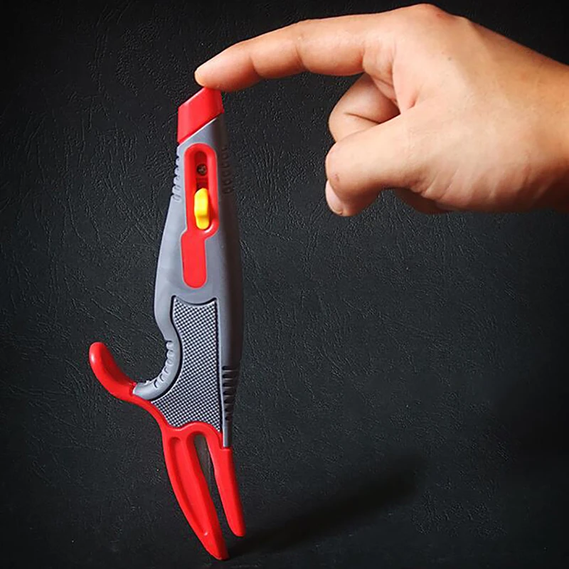 3 In 1 Professionele Box Cutter Retractable Utility Mes Comfor Grip Uitpakken Cutter, Plastic Handvat, Blade Lock Binnen