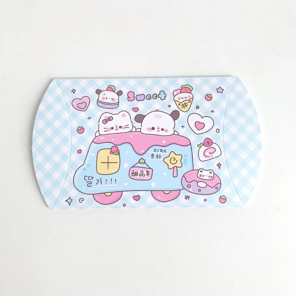 Paper Candy Packaging Box Lovely Foldable Mini Pillow Box Gift Box