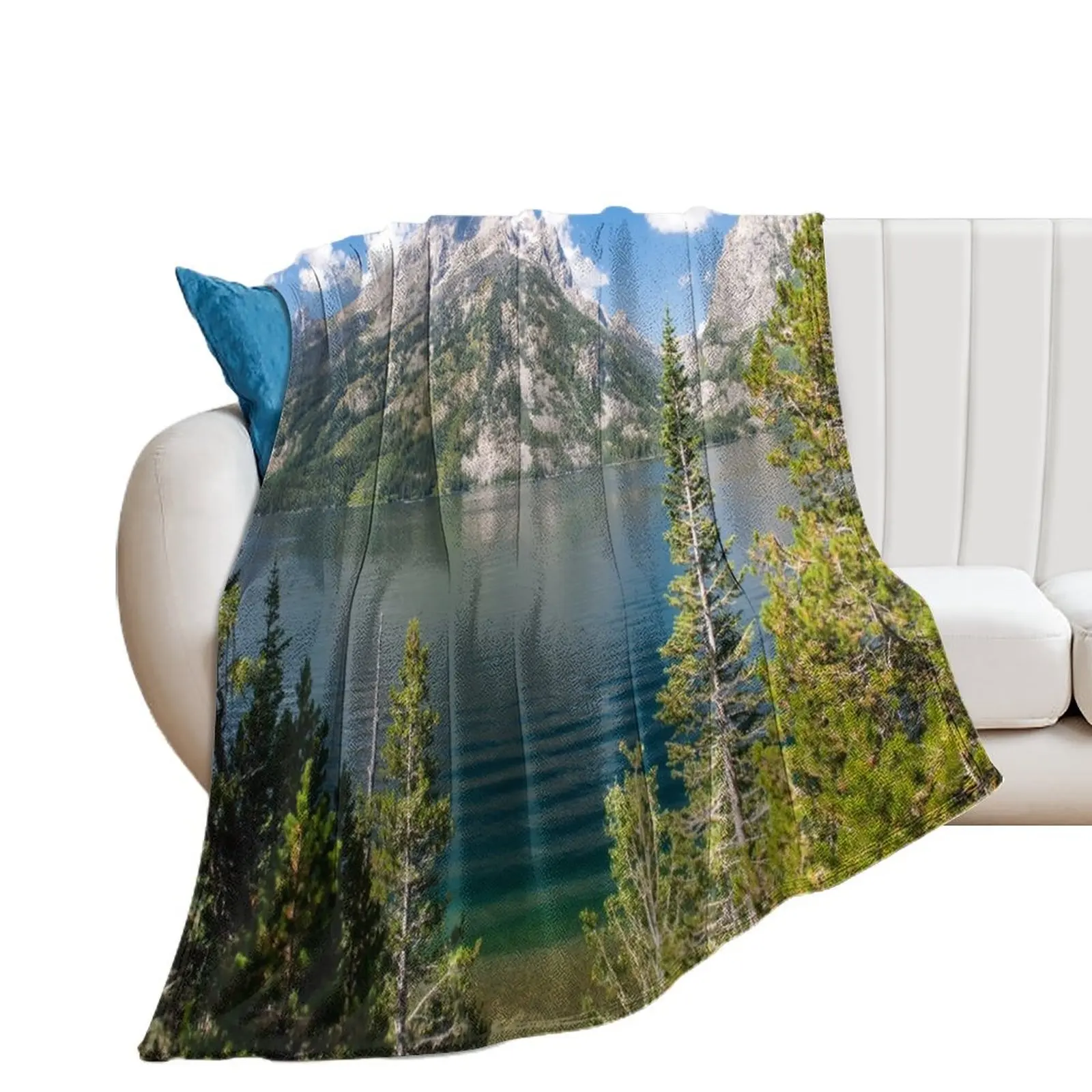 Jenny Lake, Grand Teton National Park Wyoming Throw Blanket Moving warm for winter Sleeping Bag Bed Blankets