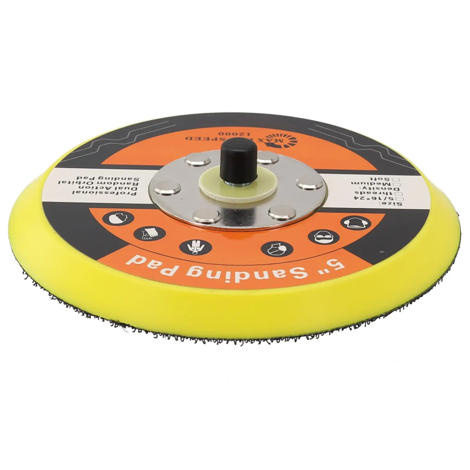 1pc 5inch Backing Pad PU for Pneumatic Sanding Machine 5/16
