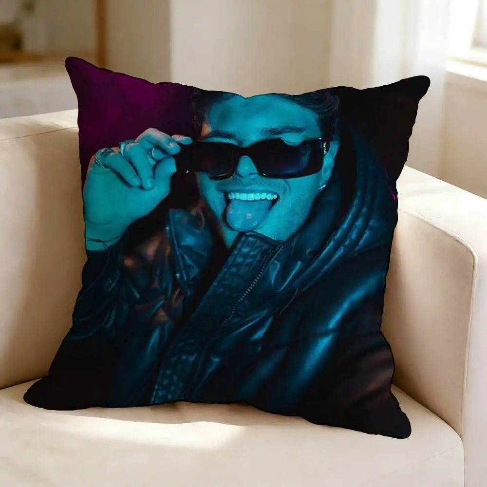 Spanish Entertainer A-Abraham M-Mateo  Square Double-Sided printed Pillow Case Bedroom Bedside Pillow Sofa Cushion Cover