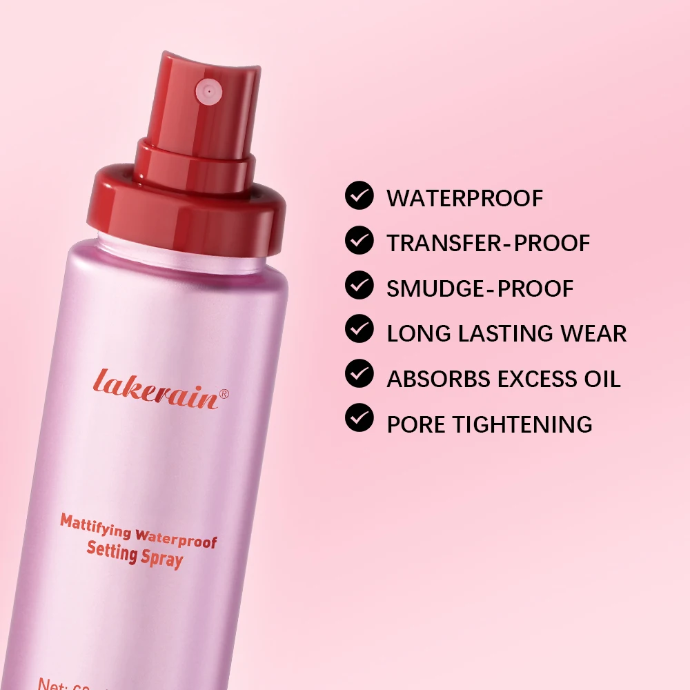 Mattifying Waterproof Setting Spray Transfer-Proof Smudge-Proof Long-Lasting Makeup Fixing Mist Oil Control All Day Lock Makeup
