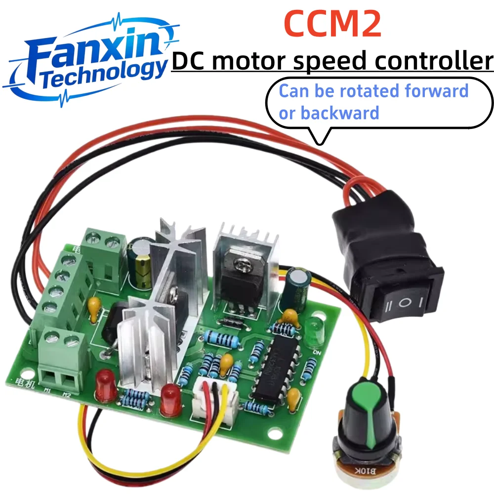 CCM2 DC motor governor 10V12V24V30V forward and reverse PWM DC controller 120W