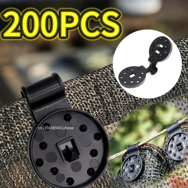 

5-200 шт. пластиковые зажимы для тента, уличная тканевая сетка, зажим для кемпинга, садовый инструмент, здания, сетка для забора, фиксирующий зажим, крючки для тента