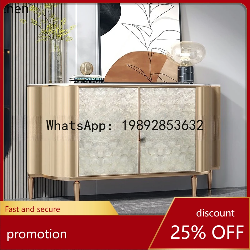 YFY  Living Room Entryway Storage Cabinet Wall-Mounted Shell Decorative Cabinet American Style Entryway Cabinet